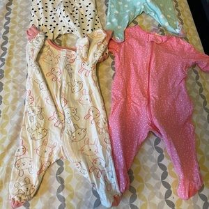 Lote 7 pijamas baby girl newborn